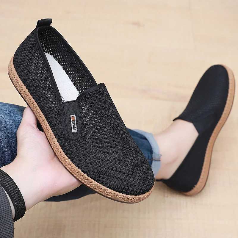 2025 New Mens Fabric Shoes Cfortable and Breathable Dad Shoes Soft Bott Skid-Proof Fion Casual Shoes Sing Y250707