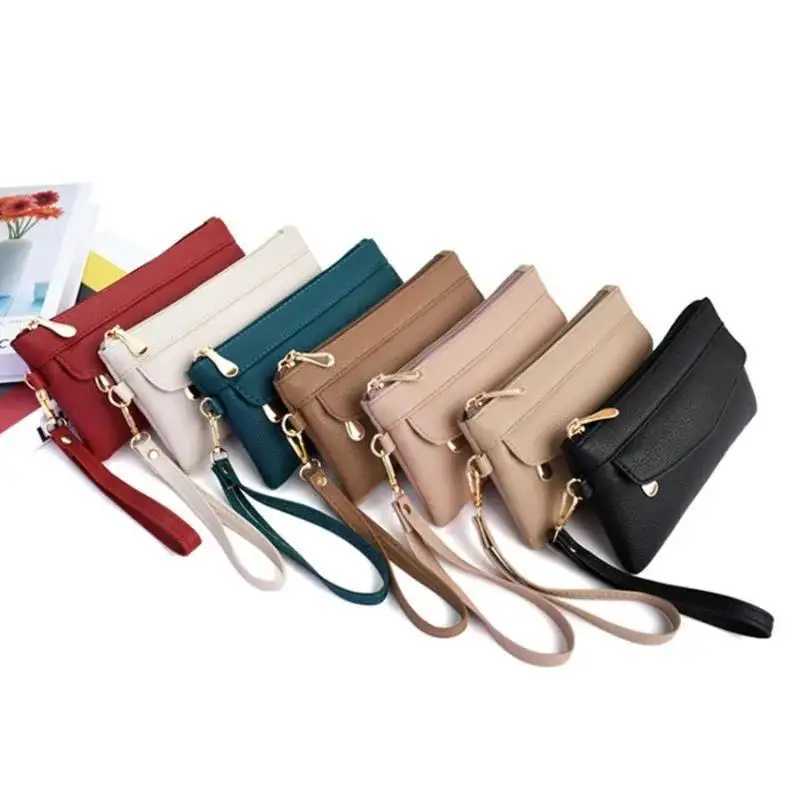New Pu Wen Wallets Purses Fi Lg Zipper Wens Wallet Mey Coin Holder Fem Purse Y250707