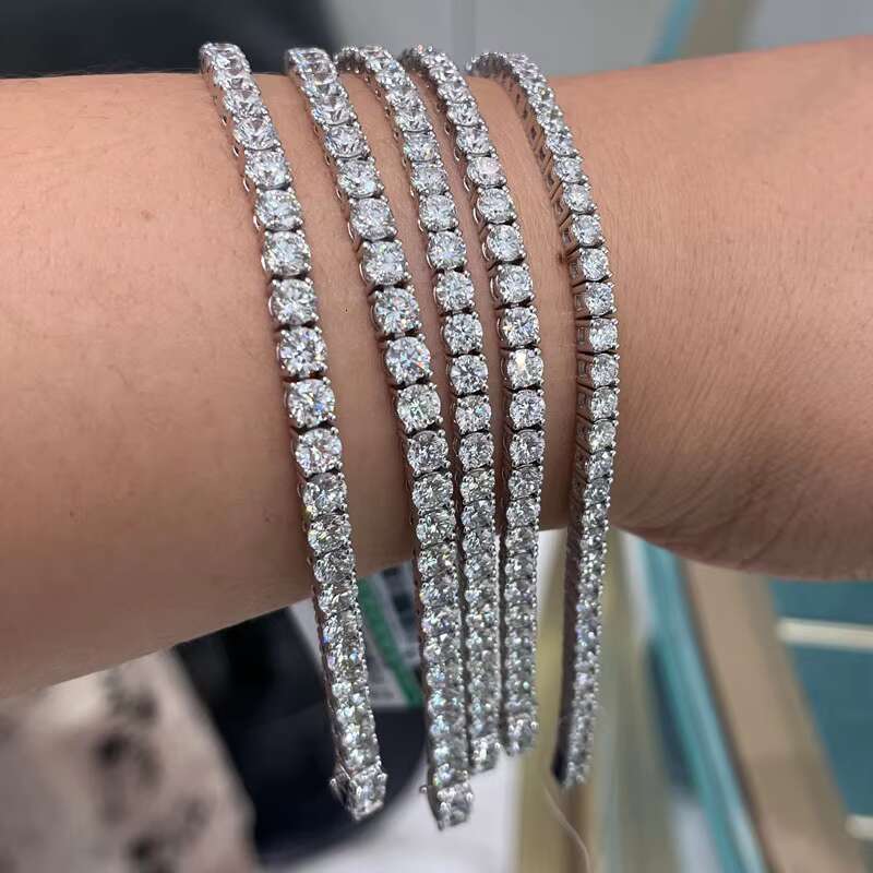 5mm Lab Diamond vVS1 Tennis Chain Necklace Mens Diamond Chain for Weddings Gifts Parties Designer-Style Lab Diamond Jewelry