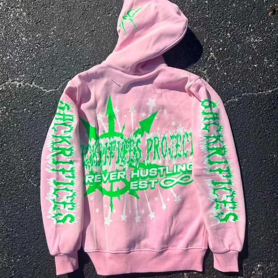 Y2k Cotton Hoodie Gothic Skull Printed Sweatshirt Selling Personality Fashion Punk Hip Hop Casual Hoodie Men Streetwear 250707