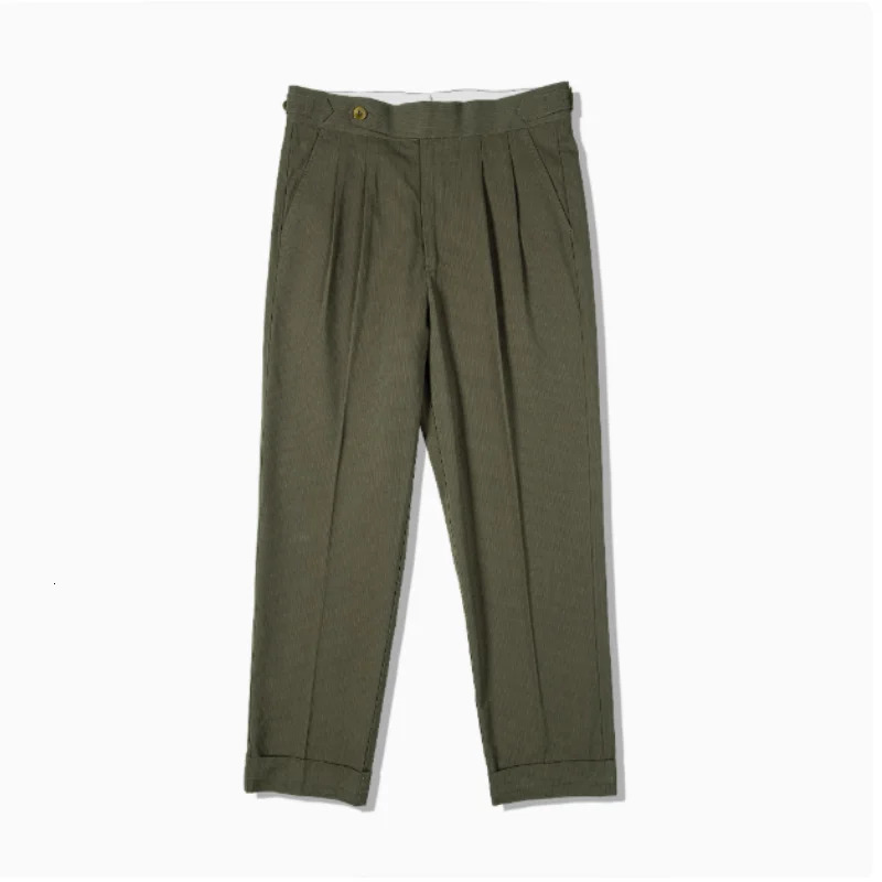 RED TORNADO Vintage Naples Trousers Mens Retro High Waisted Double Pleated Flanged Outdoor Camping Hiking Trekking Casual Pants 250707