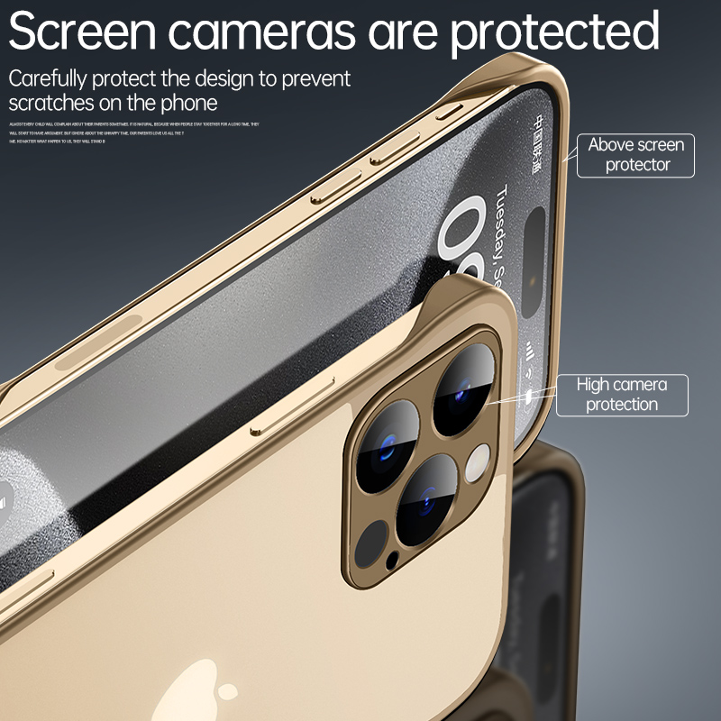 Cell Phone Case Lightweight Scratch Resistant Crystal Clear Protective Cover for Apple iPhone 16 Series