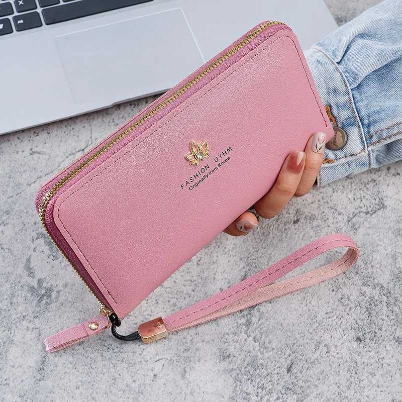 Mens LG Wallet Solid Color High End Simple Exquisite Unique Quality Zipper Wallet Off Phe Bag Large Capacity Wallet Y250707