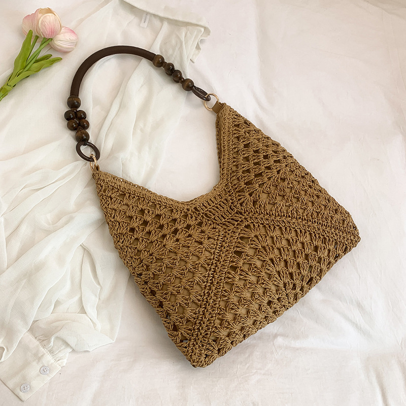 Free shipping designer High-Value Large-Capacity Woven Bag for Women New Fashionable Shoulder Bag Straw Bag Casual Commuter Tote Bag Trendy