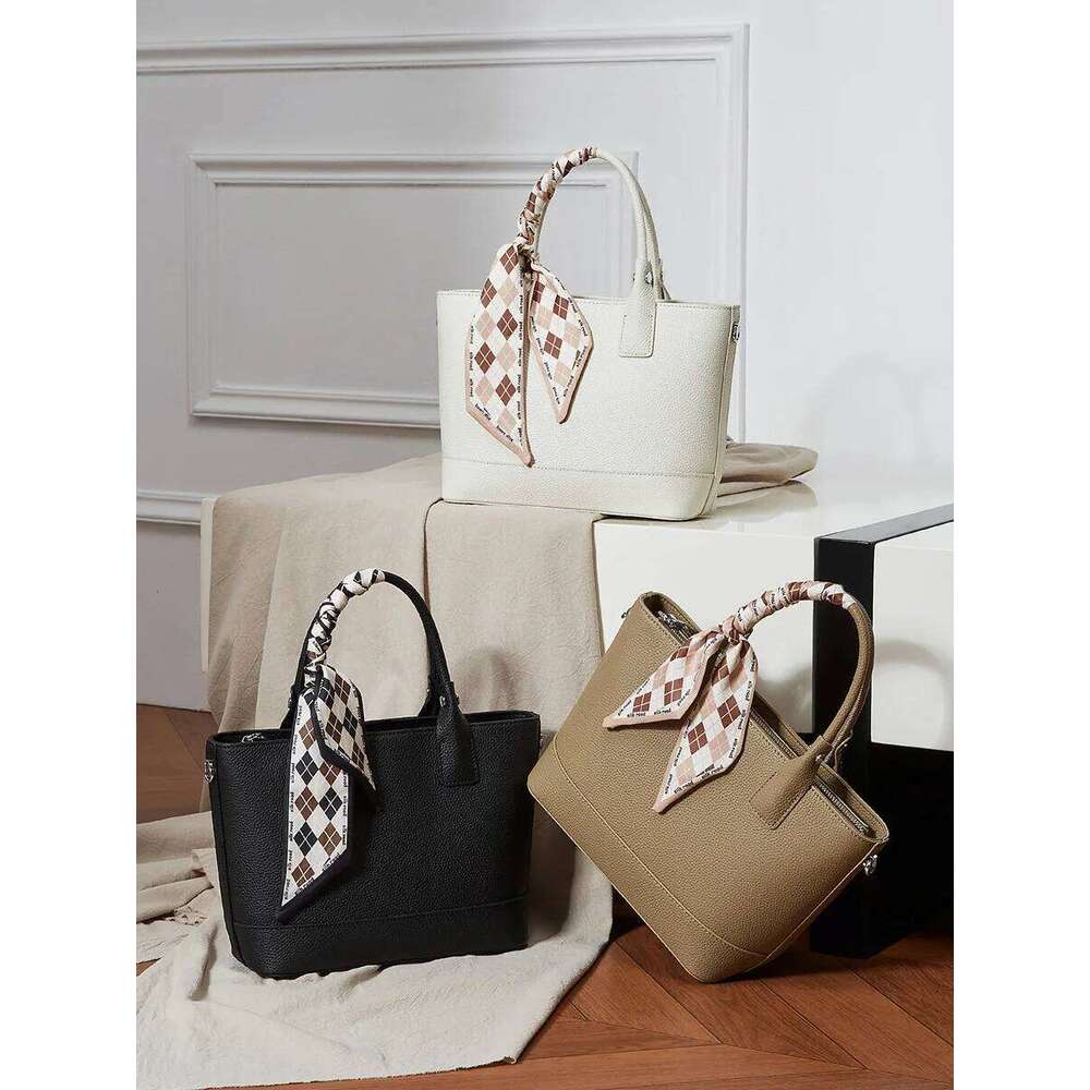 Bags Designer Genuine Women's Handbag New Niche Design Top Leather Simple And Fashionable Commuter One-Shoulder Crossbody Bag