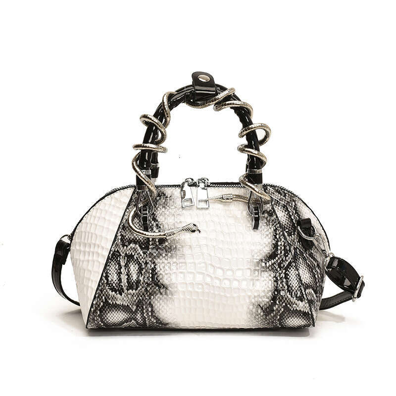 Women's 2025 New Fashion Stone Pattern Personality Versatile Handbag Crossbody Shell Bag