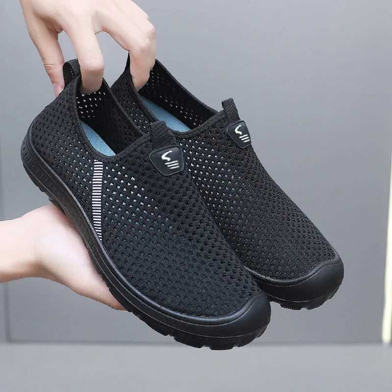 Mens summer leisure shoes light and cfortable sports breathable anti-skid casual shoes for men Y250707