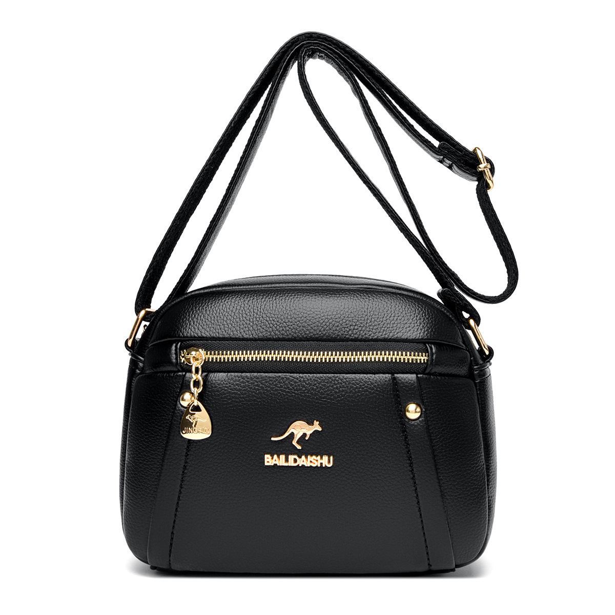 Women s new crossbody bag mobile phone multifunctional cowhide shoulder bag designer bag trend trend small round bag handbag