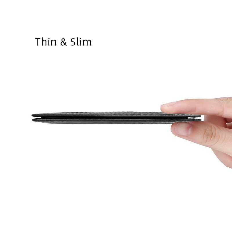 YUECIMIE Super Slim Soft Wallet Genuine Leather Mini Holder Wallets Purse Thin Small Card Holders Men Wallet Y250707