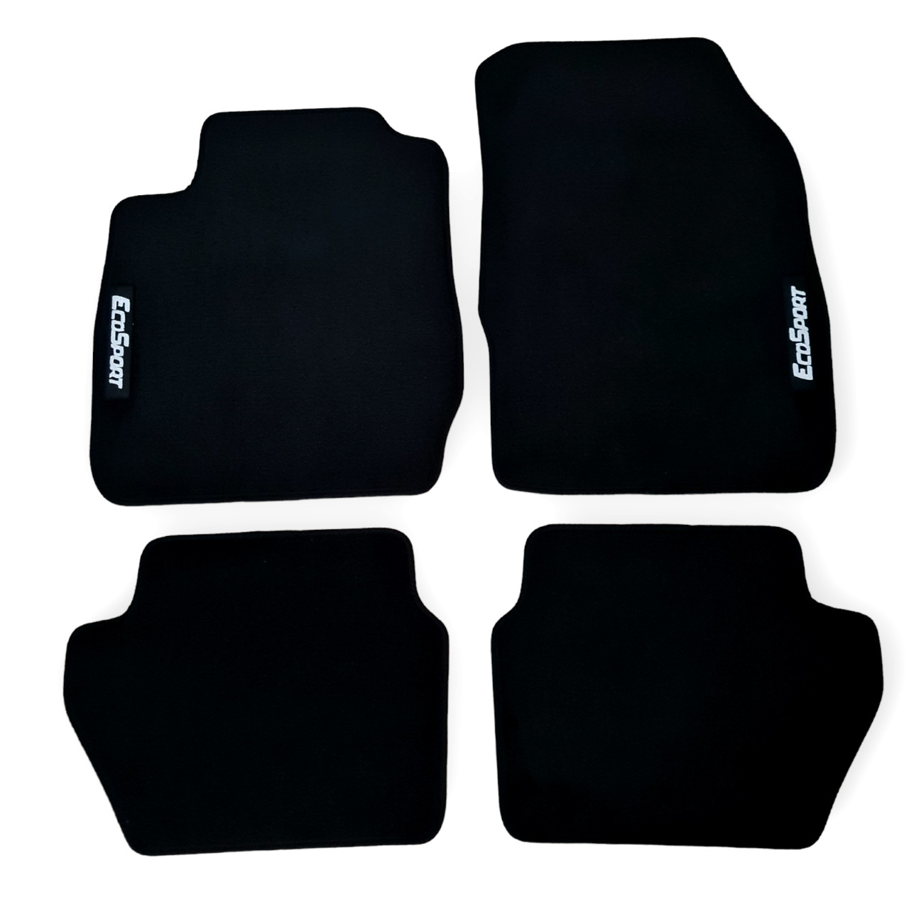 Car Floor Mats For Ford EcoSport Velour Waterproof Black Carpet Rugs Auto Liners