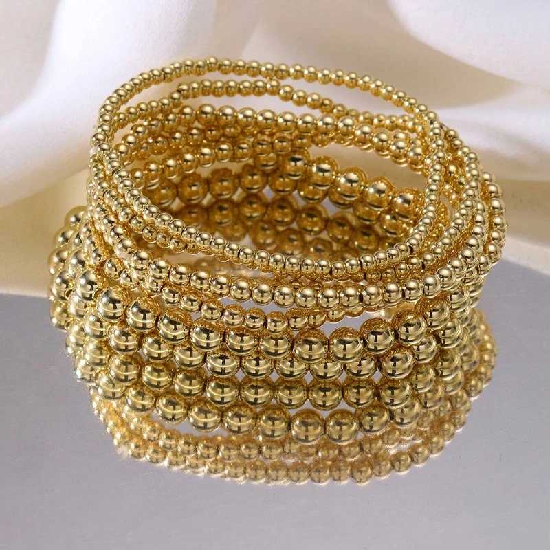 Fashion Simple Bead Bracelet Set For Women Vintage Minimalist Elegant Exquisite Round Bracelets Vacation Date Daily Wear Jewelry XJ250707