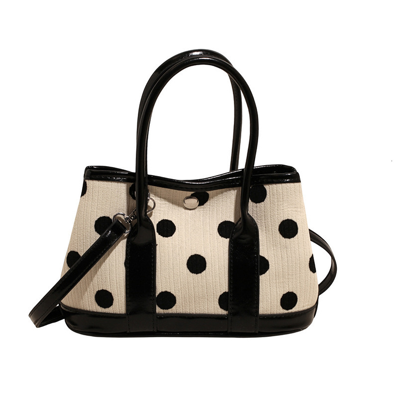 Free shipping designer Spring Summer Polka Dot Handbag for Women 2025 New Trendy Fashion Korean Small Tote Bag Versatile Shoulder Bag Crossbody Bag