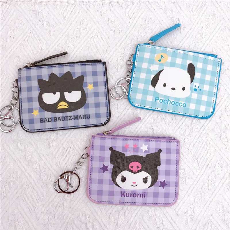 Coin Purses Cute Wallet Wen Leisure Zipper Melody Card Holder Kuri Coin Pouch Cartoon Printed Clutch Case Y250707