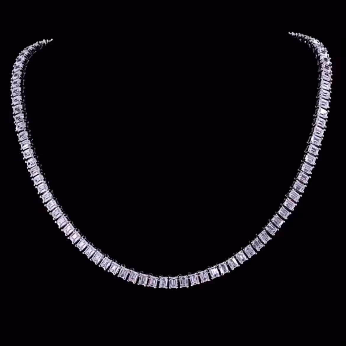 5mm Lab Diamond vVS1 Tennis Chain Necklace Mens Diamond Chain for Weddings Gifts Parties Designer-Style Lab Diamond Jewelry