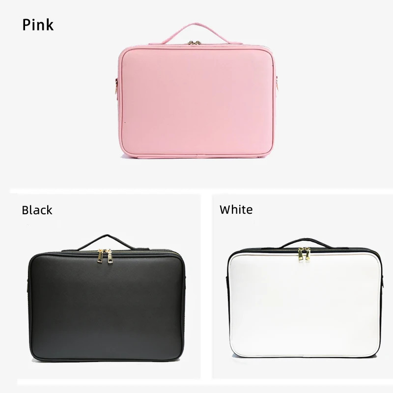 Waterproof PU Leather Cosmetic Bag Professional Large Capacity Storage Make up Handbag Case Travel Toiletry Makeup bag For Women 250701