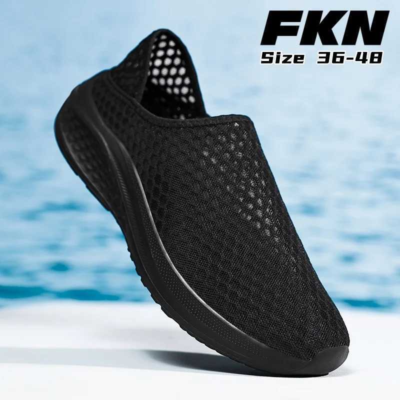 Sneakers Men Mesh Breathable Casual Men Shoes Unisex Light Soft Thick Sole Hole Couple Shoes Athletic Sneakers Wen Shoes 36-48 Y250707