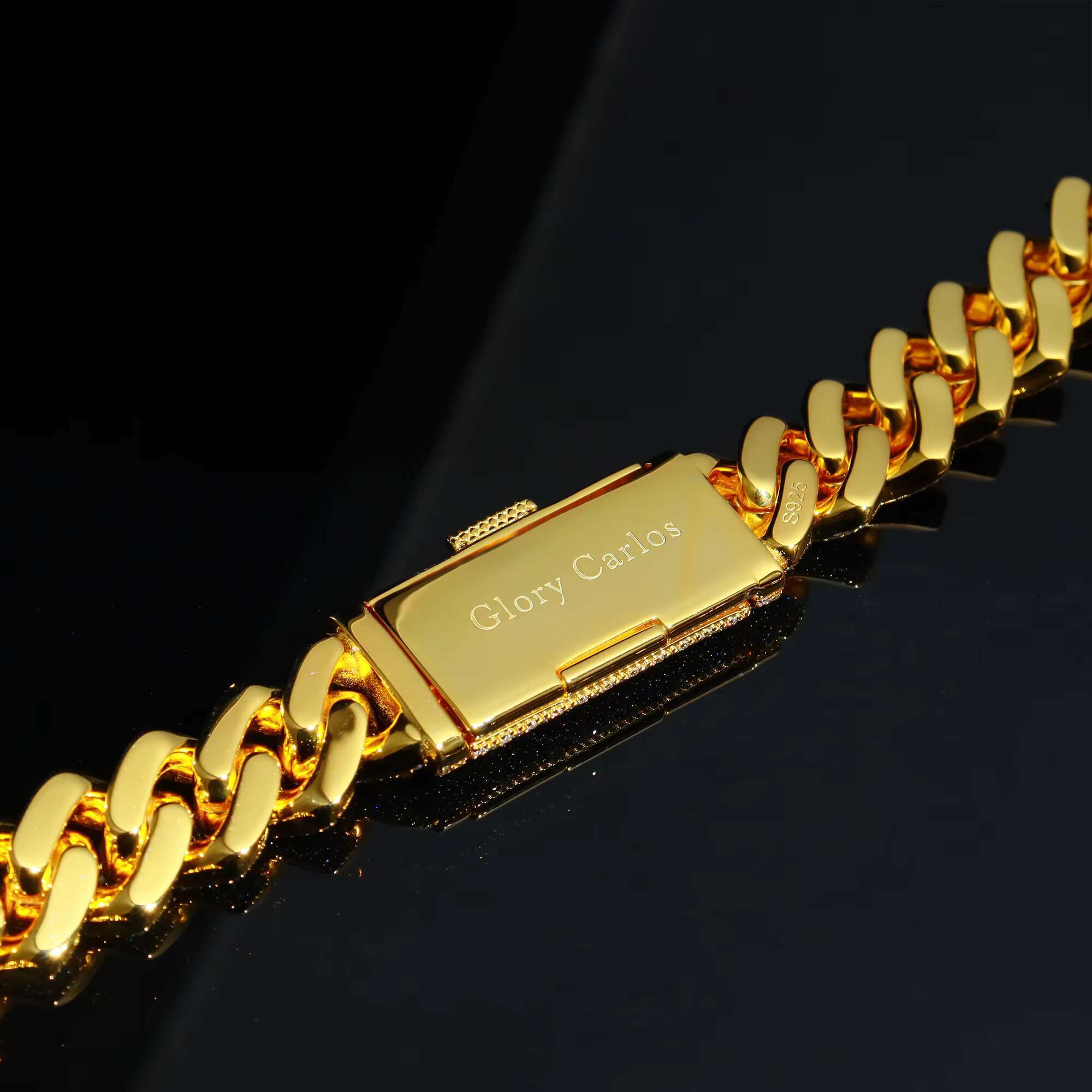 Trend Hiphop Jewelry Custom Luxury Length 15mm Gold Plated 3 Row Round VVS D1 Moissanite Diamond Cuban Link Chain Necklace