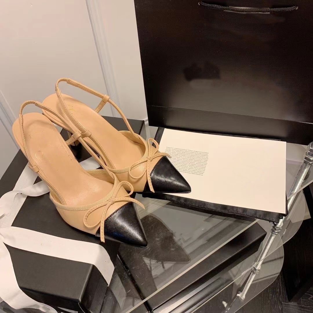 Designer shoes CC lady's high-heeled shoes summer triangle sandals Parisian high-heeled shoes luxurious women's shoes party heels and wedding shoes