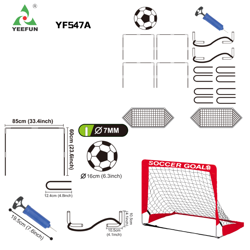 Portable Folding Childrens Soccer Goal for Indoor/Outdoor Play