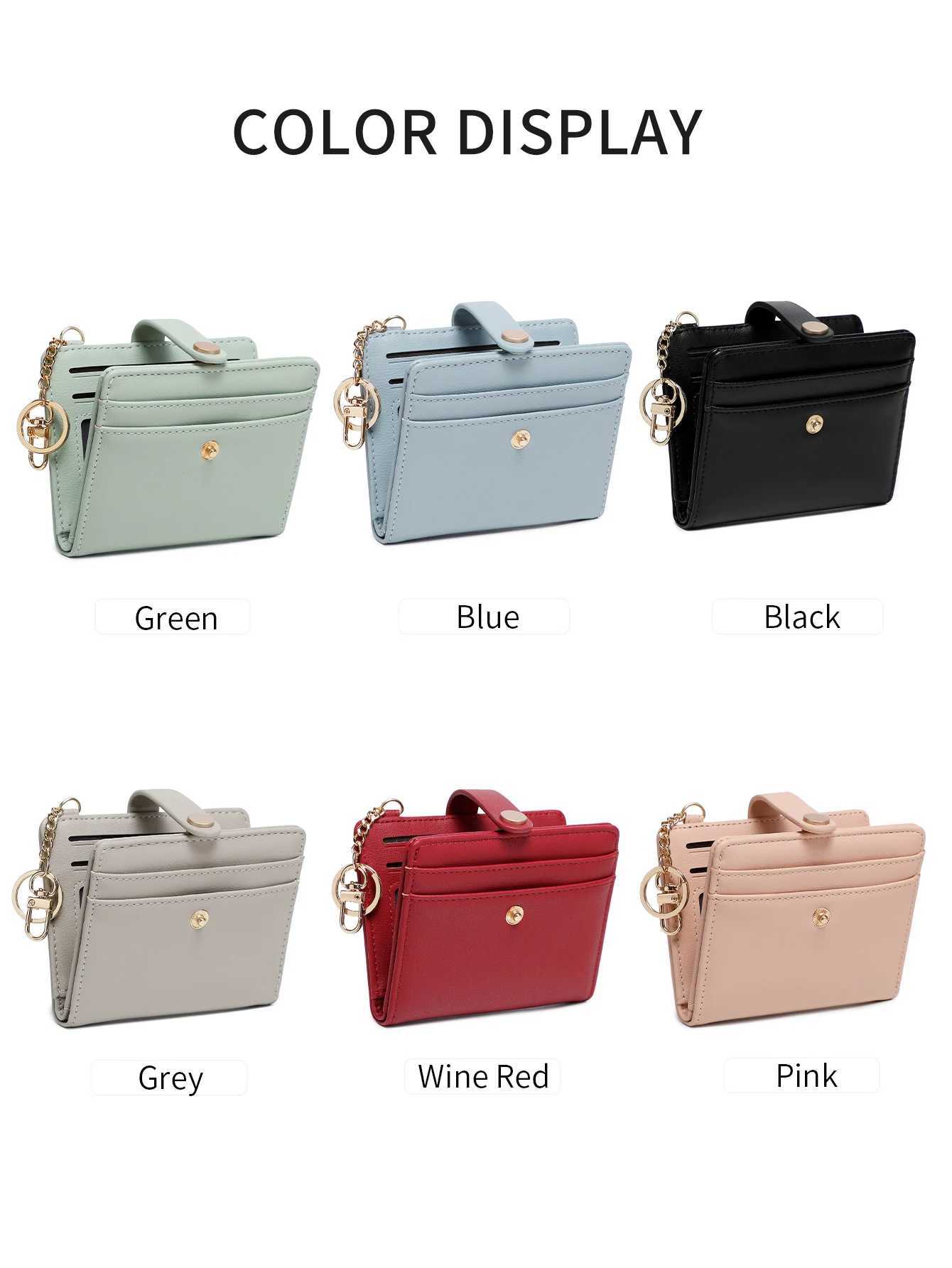 Classic Wens Short Wallet RFID Blocking Small Bifold Wallet Luxury Leather Pocket / Card Holder Coin Purse Keychain Y250707