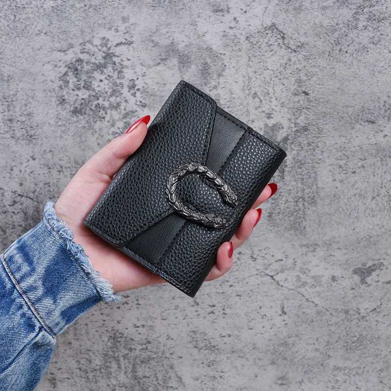 2020 Vintage Short Small Luxury Purse Mini Fem Fi Multi-functional Card Holder Coin Purse Multi-card Clutch Bag Y250707