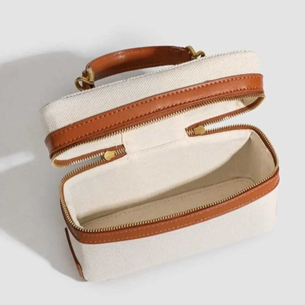 New Large Capacity Shoulder Bag Zipped with Handle Women Handbag Vintage Luxury Crossbody Bag Cosmetic Bag Lunch Box Bag