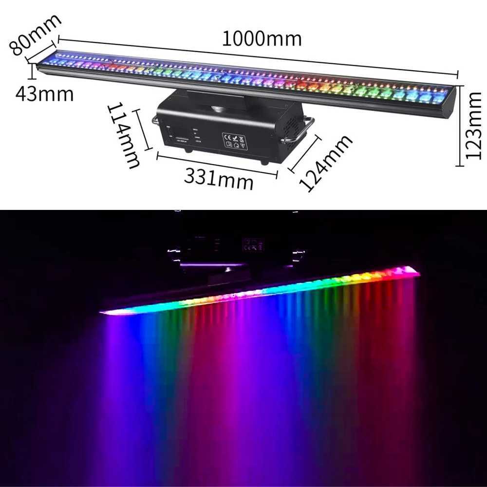 2PCS 150WRGB infinite rotation Washing DMX512RDM Wall Floodlight Flood Down Lighting for DJ Disco Christmas Lights Audience W250701