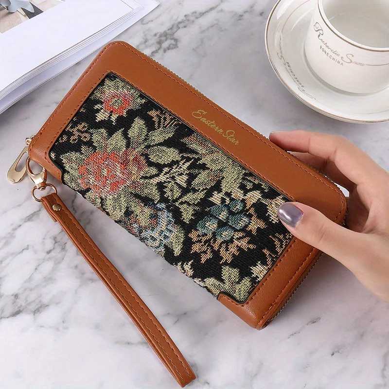 Wens Classic Style Lg Wallet Fiable PU Leather Purse With Mtiple Card Slots Large Capacity Zippered Cluh With Wr Y250707