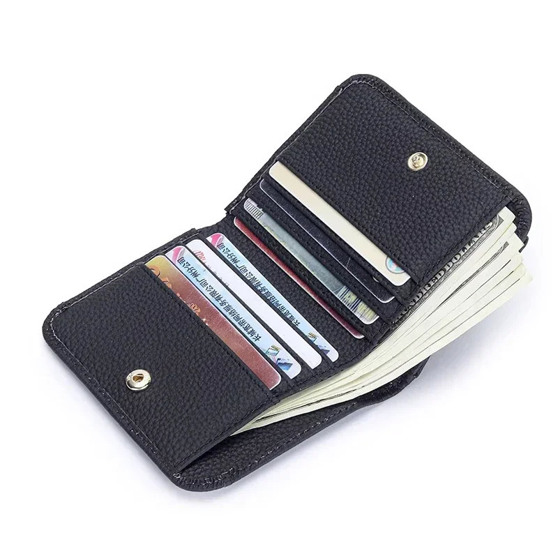 Genuine Leather Wallet Womens Purse Folding Simple Small Money Ladies Bag Multi-functional Coin Bag Female ultra 250704