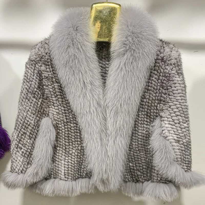 Autumn Winter Ladies Genuine Knitted Mink Fur Shawls Fur Collar Women Fur Pashmina Wraps Bridal Cape Coat Jacket Z250705