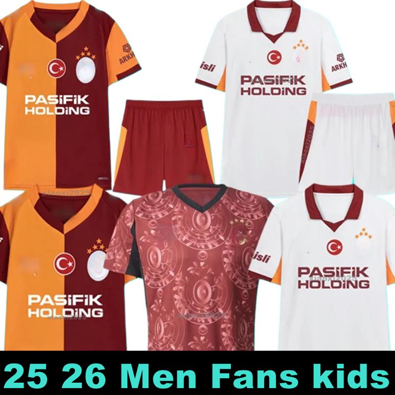 25 26 Galatasaray Soccer Jerseys Players fans ICARDI ZANIOLI BAKAMBU MERTENS ZAHA AKGUN AKTURKOGLU 100th Anniversary 2025 2026 men kids kit Football Shirt