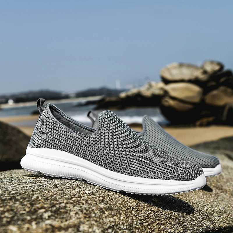 MAEDEF Sneakers Men Summer Casual Shoe Men Mesh Breathable Outdoor Non Slip Sports Shoes Slip on Loafers for Men Pius Size 35-46 Y250707