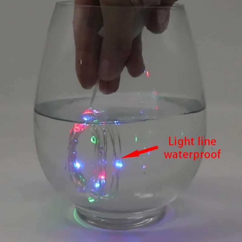 1M 2M 3M Fairy Light CR2032 Battery Powered LED Mini Christmas Light Copper Wire String Light For Wedding Xmas Garland Party W250701