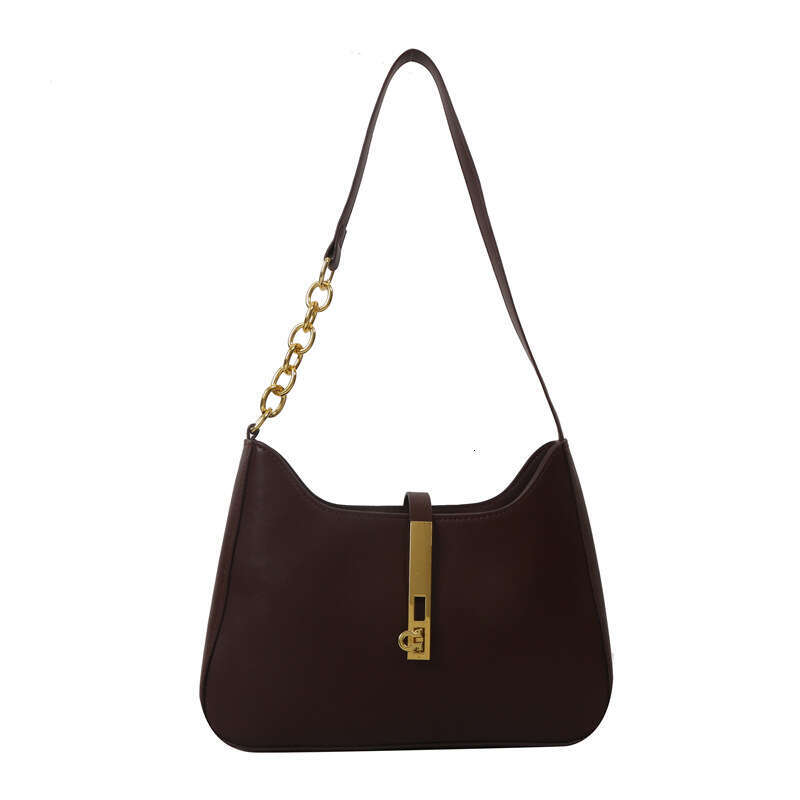 2025 Winter New INS French Niche Texture for Women Solid Color PU Underarm Commuter Versatile Crossbody Bag