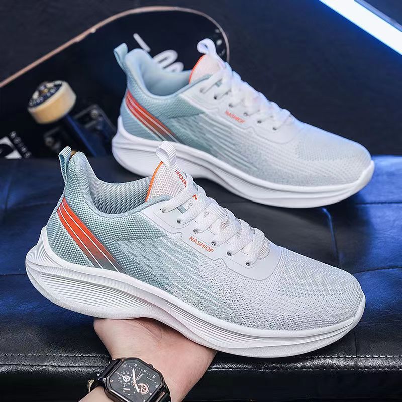 2025 Men's Sneakers Summer Mesh New Breathable Soft Sole Versatile Lightweight Casual Non-Slip Running Shoes for Students