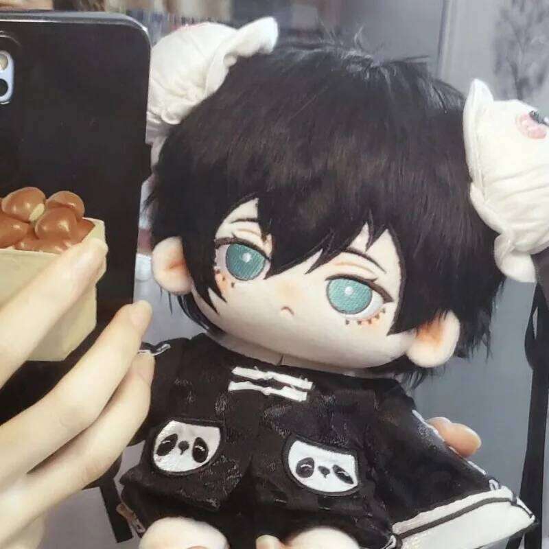 20CM BLUE LOCK Rin Itoshi Attribute Girl Stuffed Toys Student Plush Adorable Delicacy Furry Ears Xmas Gift Cotton Doll