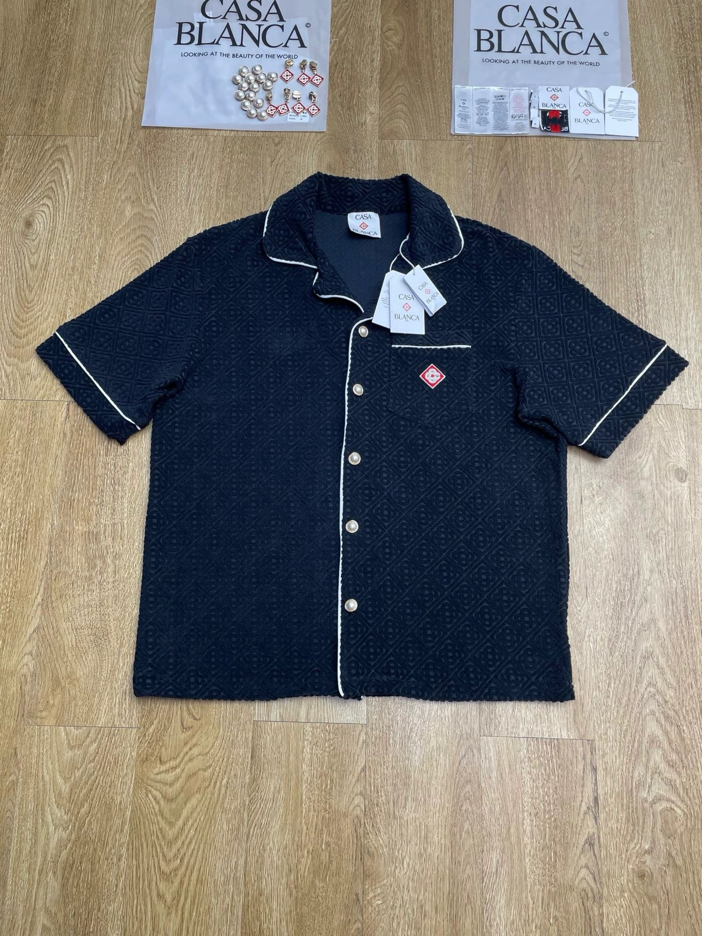 Men's Polos High Quality 2024SS Fashion Trend Design Party Style Polo Velvet Short Sleeved Shirts