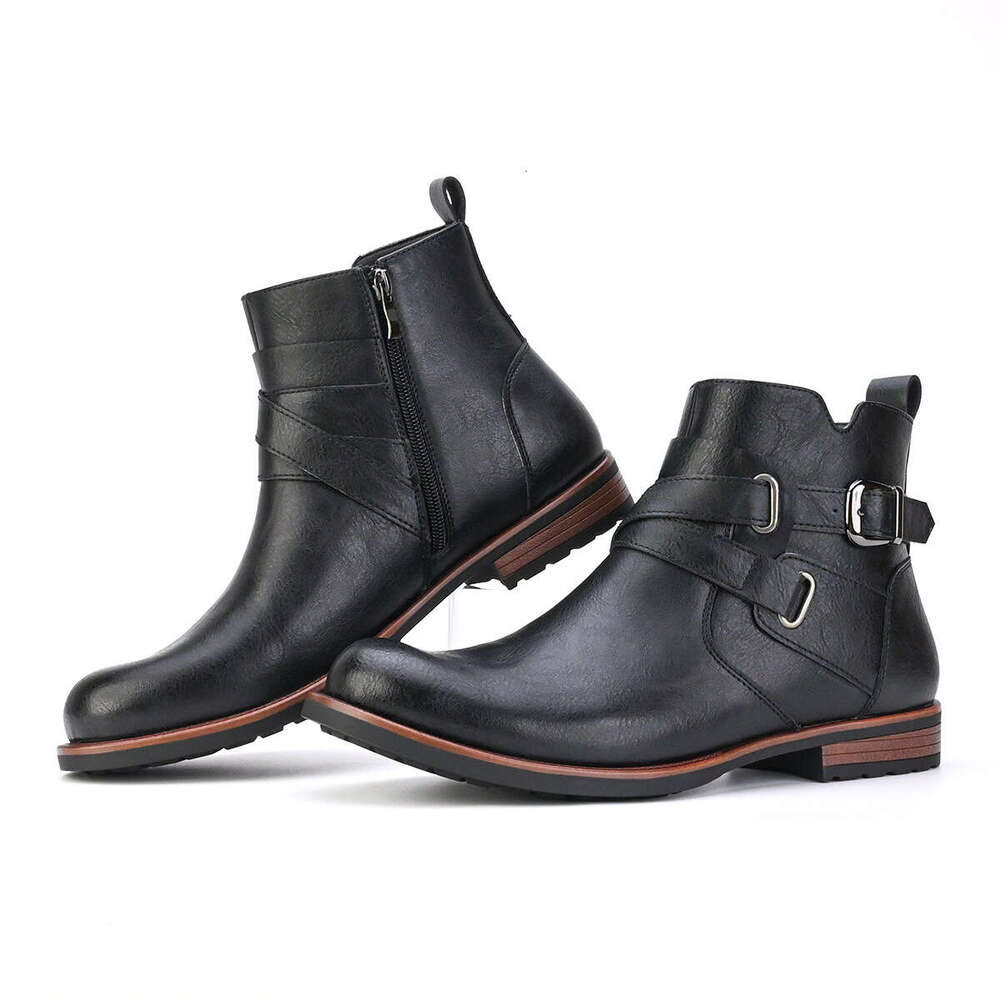 Men's British Style Low Free shipping Heel Daily Casual Boots