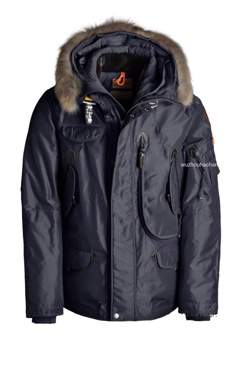 Men Downs Raccoon Fur Big Fur Collar Down Jacket Europe and The United States Jacket Thickened Warm Parkas P1289