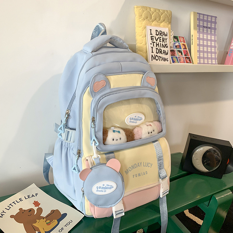 Free shipping designer High-Quality Backpack for Women Korean Style Ins College Versatile Middle and High School Student Large Capacity Backpack