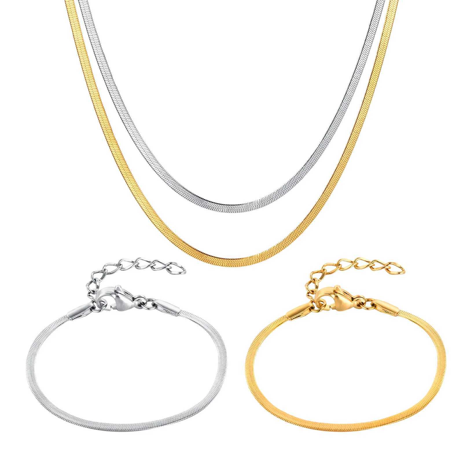 12cm-15cm Snake Chain Bracelets for Little Girls Hypoallergenic Non-Tarnish Stainless Steel Adjustable Link XJ250707