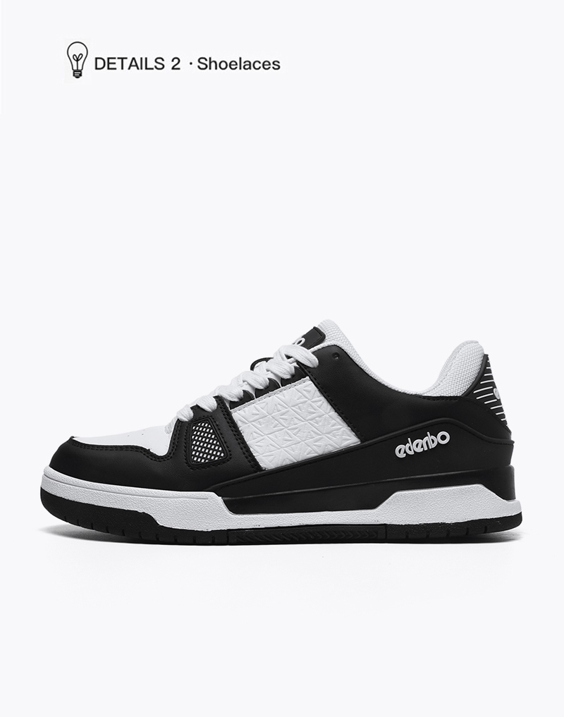 Edenbo men's shoes 2025 new seasons hot style white shoes casual leather black and white versatile sports shoes for men