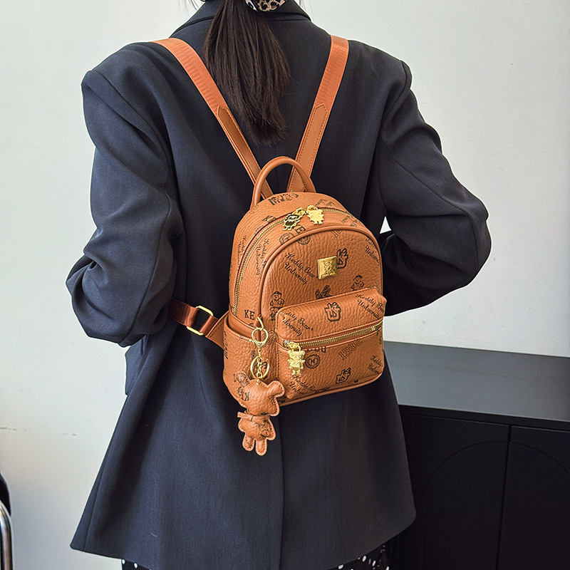 Free shipping designer Versatile High-End Travel Backpack for Women New Fashion Trendy School Bag Student Outing Shopping Handbag Backpack