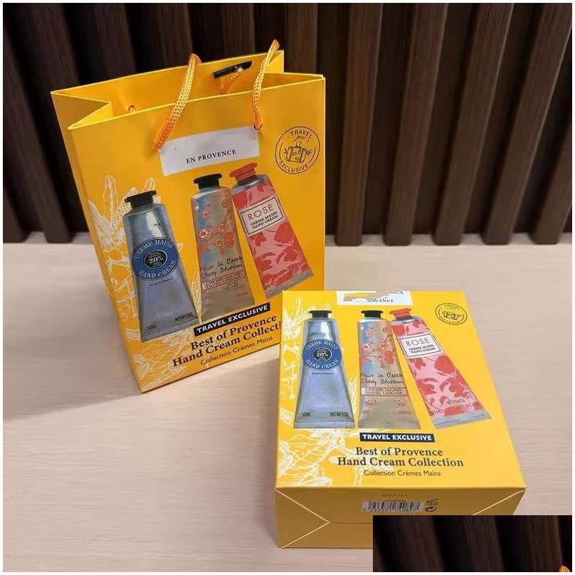Hand Creams Lotions Moisturizing Cream Anti Drying Crack Non Greasy 6Pcs Gift Box Set Drop Delivery Health Beauty Skin Care Hands Na Oteju