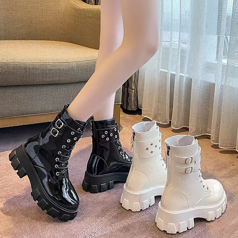 Designers Shoes Boots Over The Knee Martin Winter Boot Nylon Military Inspired Combat Boots Nylon Bouch Attached To The Ankle Large Size With Bags
