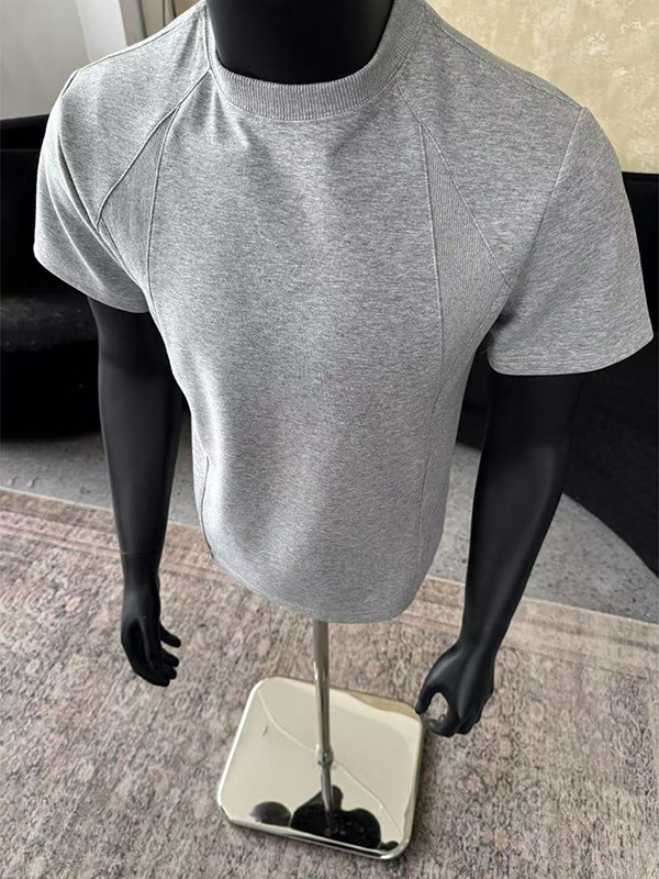 American Style Regular Shoulder Designer Short Sleeves Polo Shirt Short Sleeve T-shirt Men Summer Spliced Turn-down Collar Shirt Heavyweight Stiff Box