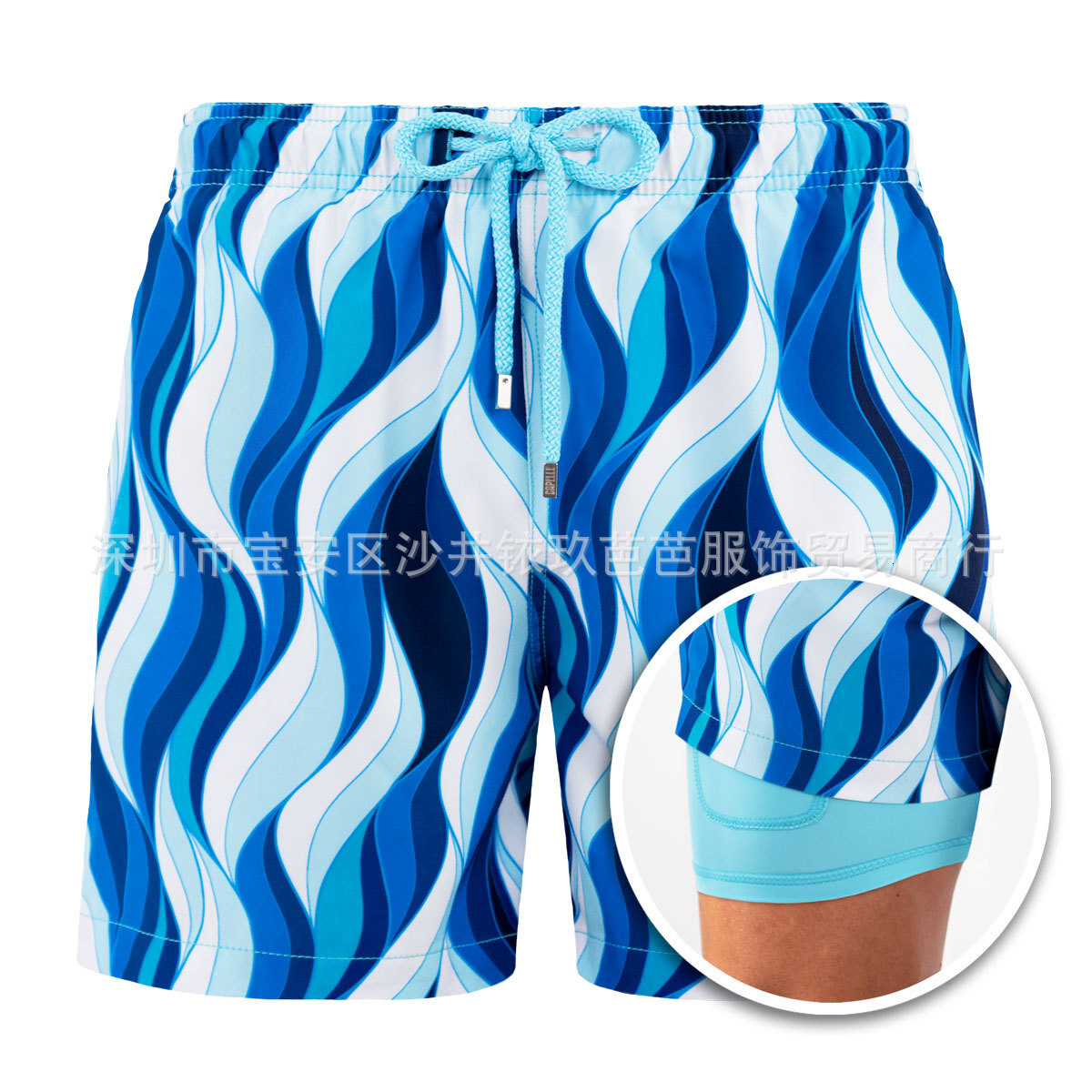 Designer's 2025 Summer Men's Beach Shorts Sports Printed Double Layer Shorts With Pocket And Drainage Features Product Upgrade Free Shipping