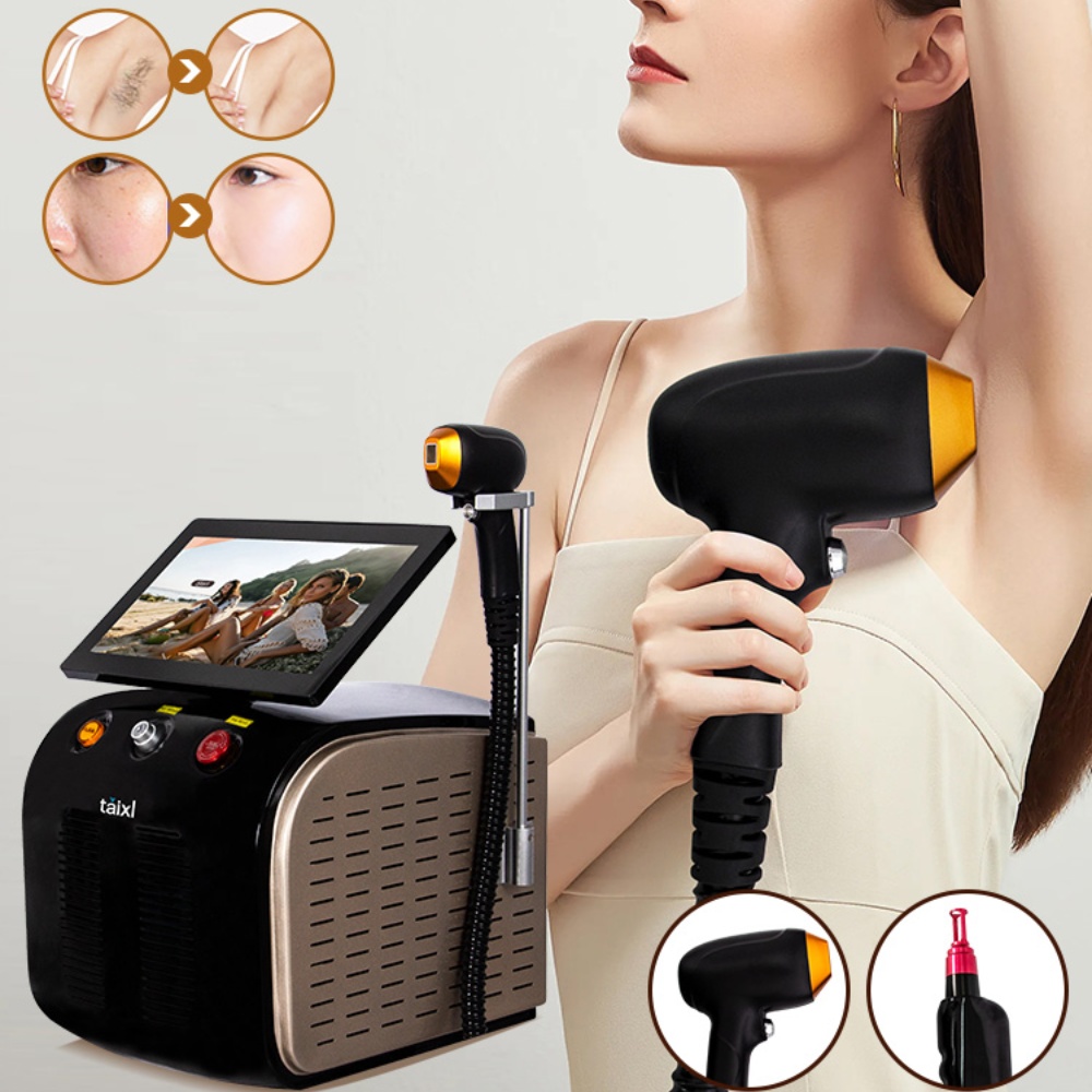 Titanium Hair Removal Professional 2-In-1Diode Laser Nd Yag Picosecond Laser Opt Hair Removal Tattoo Removal