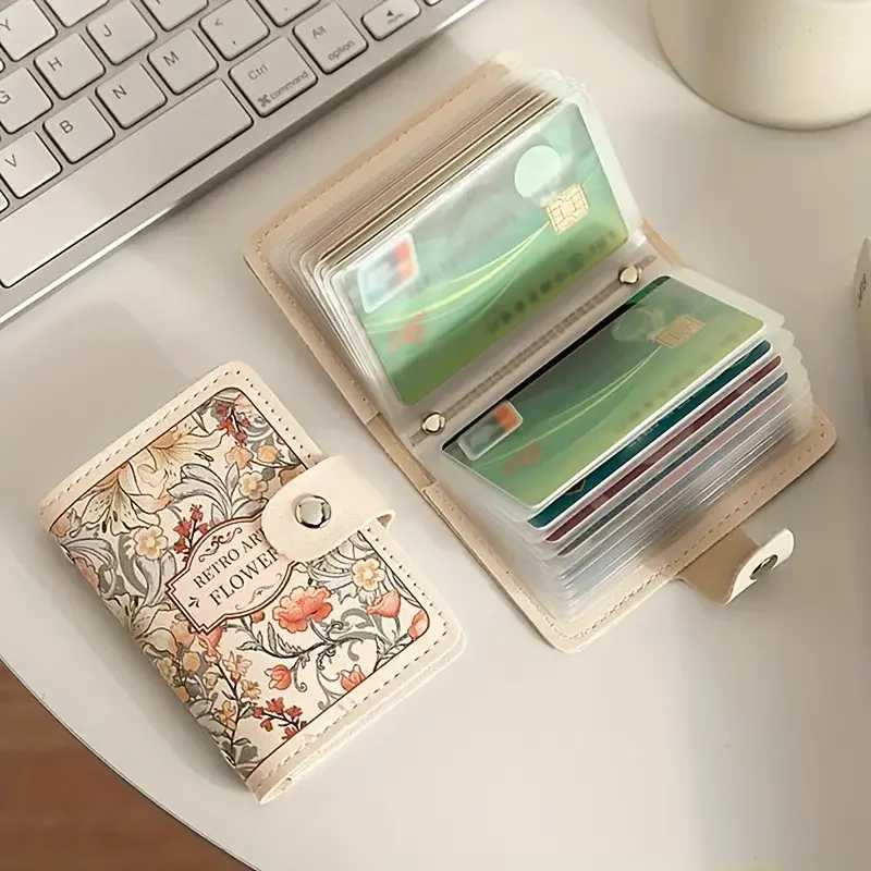 Holder Wallet - Mti-Slot Organizer with Snap Closure Cpact ID Lnse Card HoldeElegant Durable Organizer Y250707