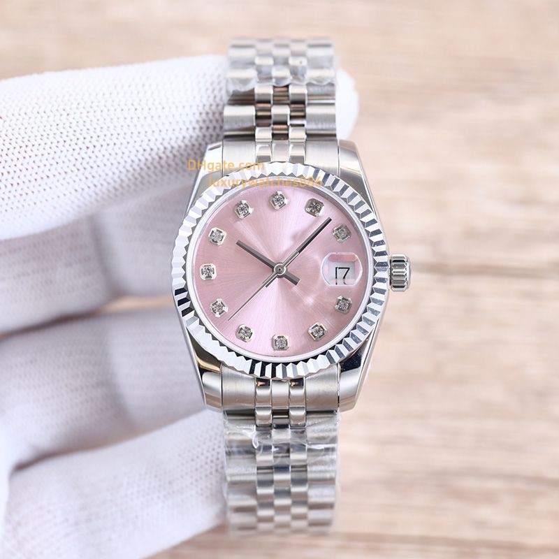 Designer lady's automatic mechanical wristwatch, 28,31,36,mm stainless steel strap, waterproof design, sapphire glass, a luxurious wristwatch gift